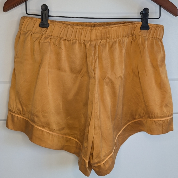 Eberjey Washable Silk Short PJ Set - Orange - S - Picture 7 of 8